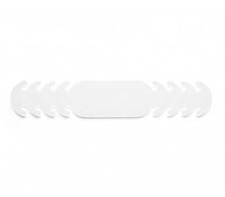 Ajustador salvaorejas mascarilla silicona flexible 3 posiciones ajuste color blanco 19,4x1,8 cm