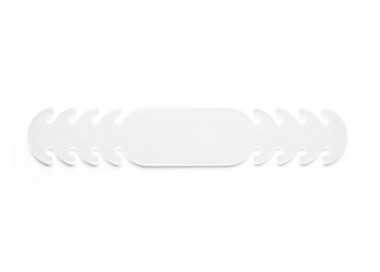 Ajustador salvaorejas mascarilla silicona flexible 3 posiciones ajuste color blanco 19,4x1,8 cm