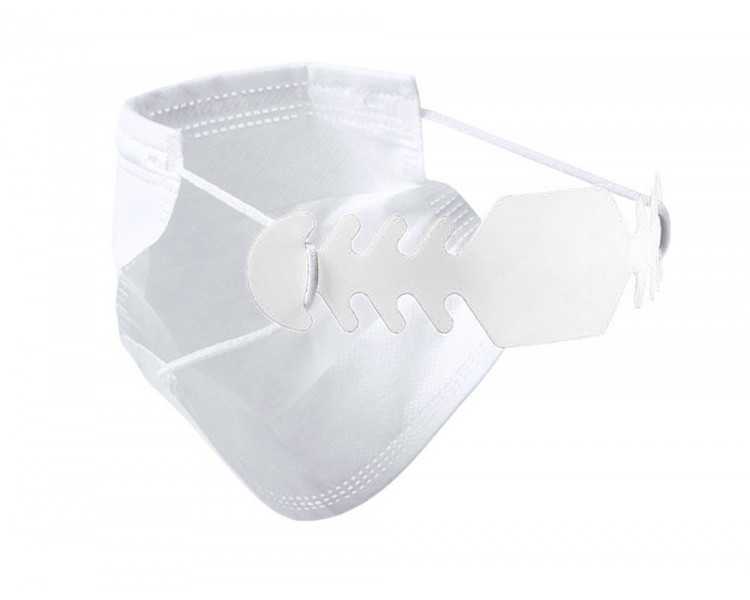 Ajustador salvaorejas mascarilla silicona flexible 3 posiciones ajuste color blanco 19,4x1,8 cm