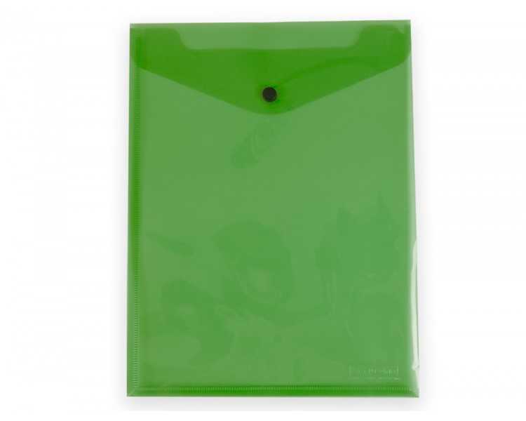 Carpeta liderpapel dossier broche polipropileno din a4 formato vertical con fuelle verde translucido