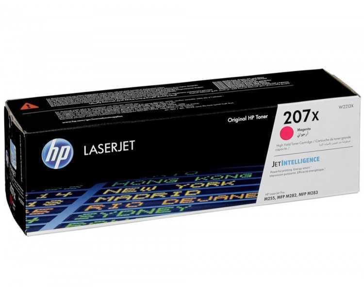 Toner hp 207x color laserjet pro m282nw / m283fdn / m283fdw magenta 2.450 paginas