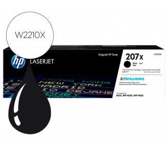 Toner hp 207x color laserjet pro m282nw / m283fdn / m283fdw negro 3.150 paginas
