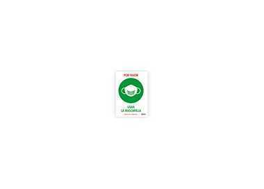 Señal adhesiva avery usar la mascarilla din a4 resistente a los rayos uv pack de 2 unidades Señal adhesiva avery usar la mascarilla din a4 resistente a los rayos uv pack de 2 unidades