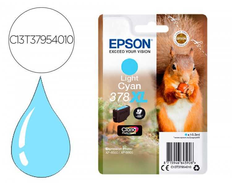 Ink-jet epson 378 xl expression home xp-8605 / 8606 / xp-15000 / xp-8500 / 8505 cian claro 830 pag