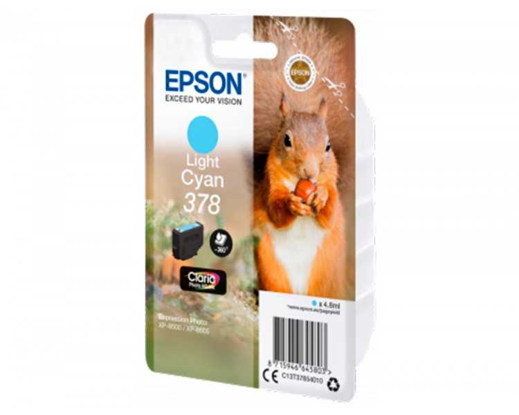 Ink-jet epson 378 xl expression home xp-8605 / 8606 / xp-15000 / xp-8500 / 8505 cian claro 830 pag