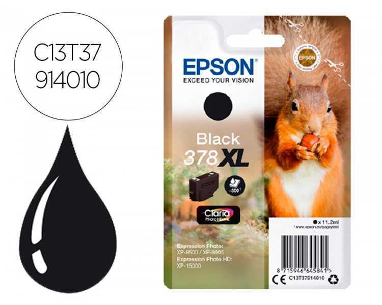 Ink-jet epson 378 xl expression home xp-8605 / 8606 / xp-15000 / xp-8500 / 8505 negro 500 pag