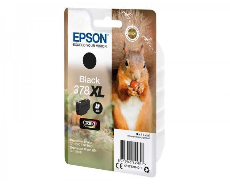Ink-jet epson 378 xl expression home xp-8605 / 8606 / xp-15000 / xp-8500 / 8505 negro 500 pag