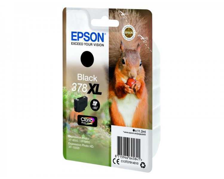 Ink-jet epson 378 xl expression home xp-8605 / 8606 / xp-15000 / xp-8500 / 8505 negro 500 pag