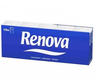 Pañuelos de papel renova pack de 10 paquetes