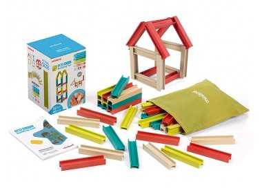 Juego didactico miniland construccion eco beams building 32 piezas