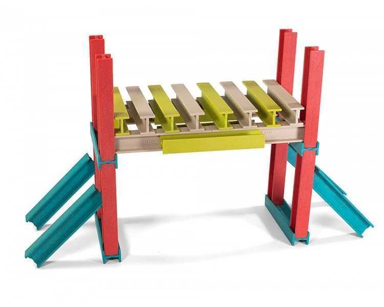 Juego didactico miniland construccion eco beams building 32 piezas