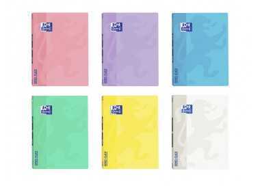 Libreta grapada oxford openflex tapa plastico din a4 48 hojas horizontal colores pastel surtidos Libreta grapada oxford openflex tapa plastico din a4 48 hojas horizontal colores pastel surtidos