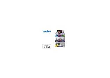 Rotulador artline pizarra epd-4 opaque ink board punta redonda 2 mm expositor de 78 unidades colores surtidos