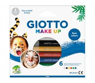 Set giotto make up 6 lapices cosmeticos colores clasicos