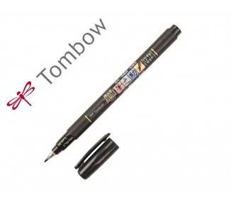 Rotulador tombow fudenosuke tinta base de agua punta pincel blanda negro
