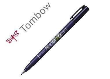 Rotulador tombow fudenosuke tinta base de agua punta pincel dura negro