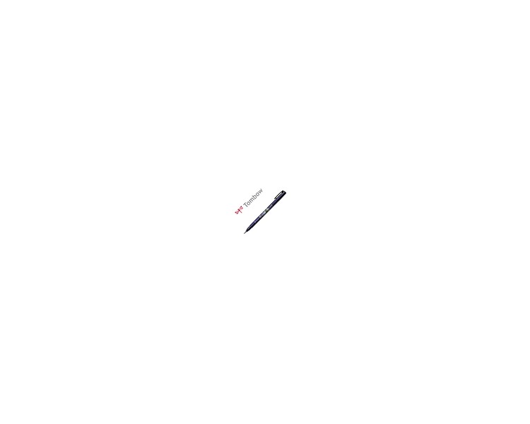 Rotulador tombow fudenosuke tinta base de agua punta pincel dura negro