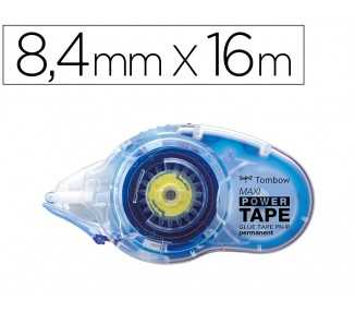Cinta adhesiva tombow maxi power tape permanente 8,4 mm x 16 m