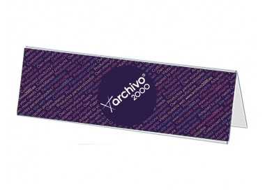 Identificador sobremesa archivo 2000 premium poliestireno cristal transparente 50x210x60 mm Identificador sobremesa archivo 2000 premium poliestireno cristal transparente 50x210x60 mm