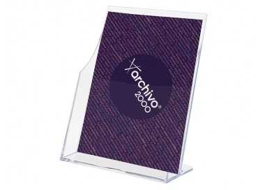 Expositor archivo 2000 premium portafolletos din a5 vertical cristal transparente 95x160x210mm Expositor archivo 2000 premium portafolletos din a5 vertical cristal transparente 95x160x210mm