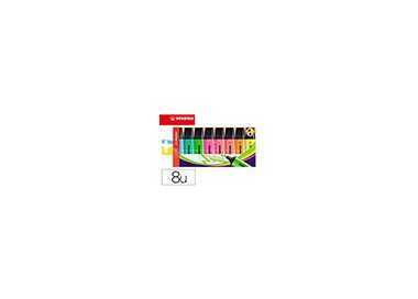 Rotulador stabilo boss fluorescente 70 estuche de 8 unidades colores surtidos Rotulador stabilo boss fluorescente 70 estuche de 8 unidades colores surtidos
