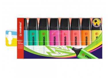 Rotulador stabilo boss fluorescente 70 estuche de 8 unidades colores surtidos Rotulador stabilo boss fluorescente 70 estuche de 8 unidades colores surtidos