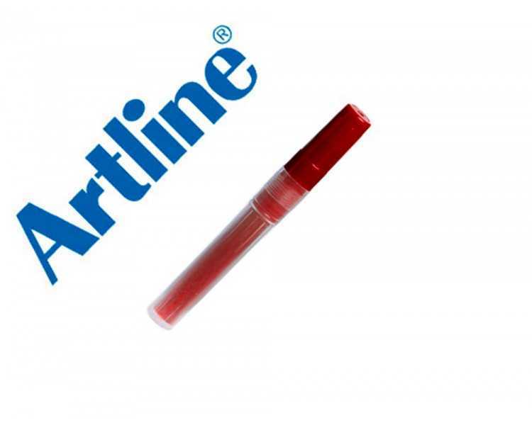 Recambio rotulador artline clix permanente ek-73 rojo