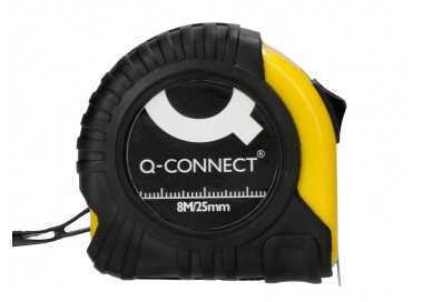 Flexometro q-connect con freno material antichoque 25 mm de ancho longitud 8 mt