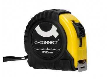 Flexometro q-connect con freno material antichoque 25 mm de ancho longitud 8 mt