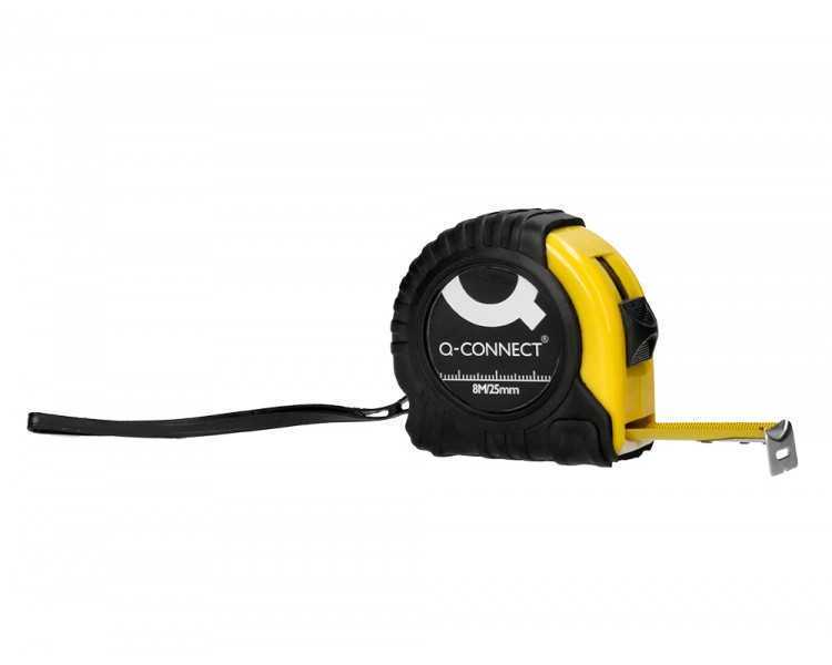 Flexometro q-connect con freno material antichoque 25 mm de ancho longitud 8 mt