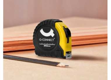 Flexometro q-connect con freno material antichoque 25 mm de ancho longitud 8 mt