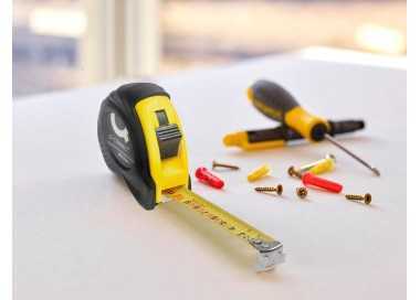 Flexometro q-connect con freno material antichoque 25 mm de ancho longitud 8 mt