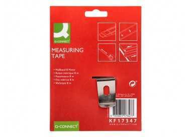 Flexometro q-connect con freno material antichoque 25 mm de ancho longitud 8 mt