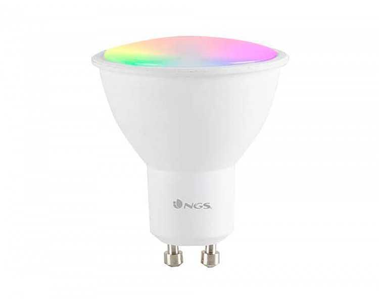Bombilla ngs bulb wifi led gleam 510c halogena colores 5w 460 lumenes base gu10 regulable en intesidad