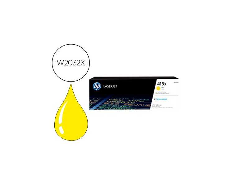 Toner hp 415x laser color m454 / mfp m479 amarillo 6000 paginas