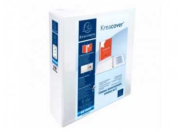 Carpeta exacompta canguro 2 anillas 60 mm din a4+ carton forrado polipropileno personalizable 3 bolsillos Carpeta exacompta canguro 2 anillas 60 mm din a4+ carton forrado polipropileno personalizable 3 bolsillos