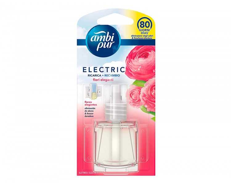 Ambientador ambipur electrico flores elegantes recambio 21,5ml