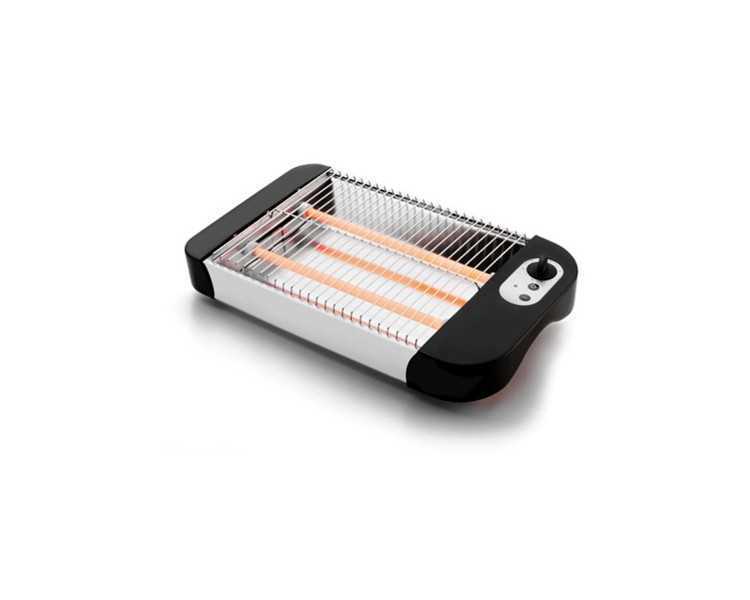 Tostador lacor plano potencia 600w con bandeja recogemigas 36x21x6,5 cm