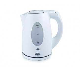 Hervidor de agua lacor electrico color blanco potencia 2000w capacidad 1,5 l