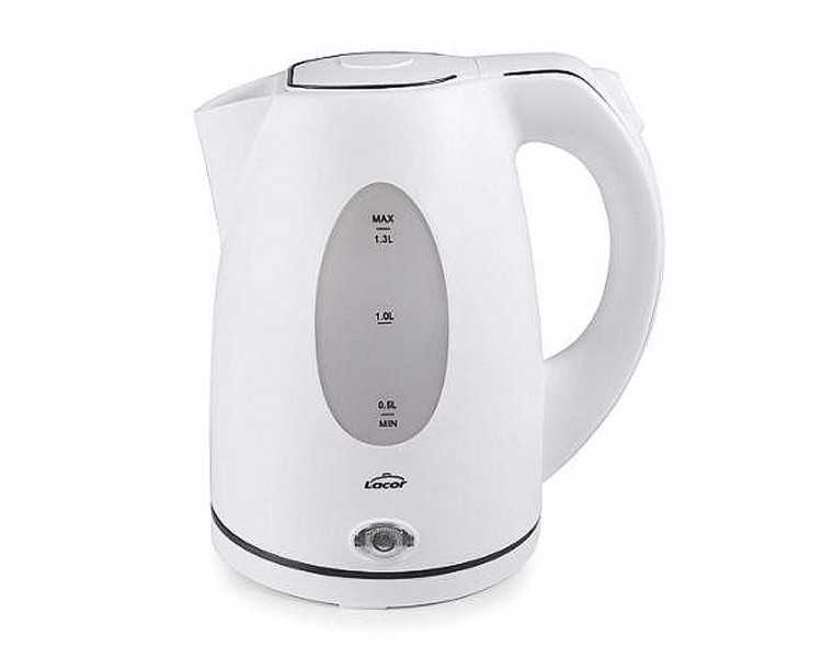 Hervidor de agua lacor electrico color blanco potencia 2000w capacidad 1,5 l