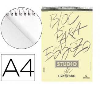 Bloc dibujo esbozo canson din a4 microperforado 21x29,7 cm 100 hojas grano fino 90 gr/m2