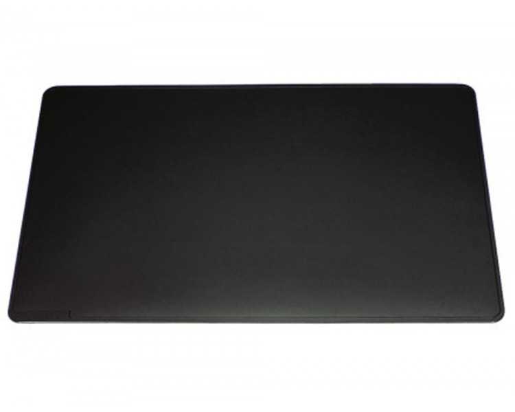 Vade sobremesa durable negro antideslizante contorneado 65x52 cm