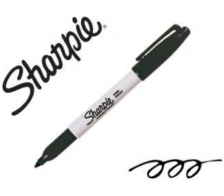 Rotulador sharpie permanente punta fina negro