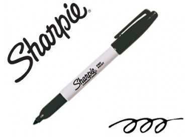 Rotulador sharpie permanente punta fina negro