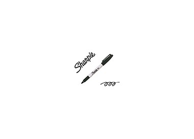 Rotulador sharpie permanente punta fina negro