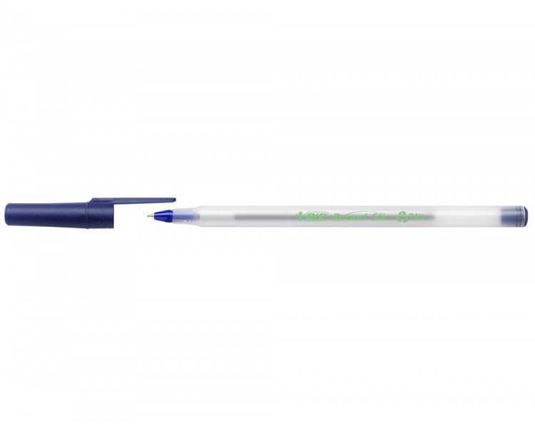 Boligrafo bic ecolutions round stic azul