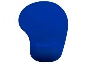 Alfombrilla para raton q-connect reposamuñecas de gel color azul 190x230x20 mm