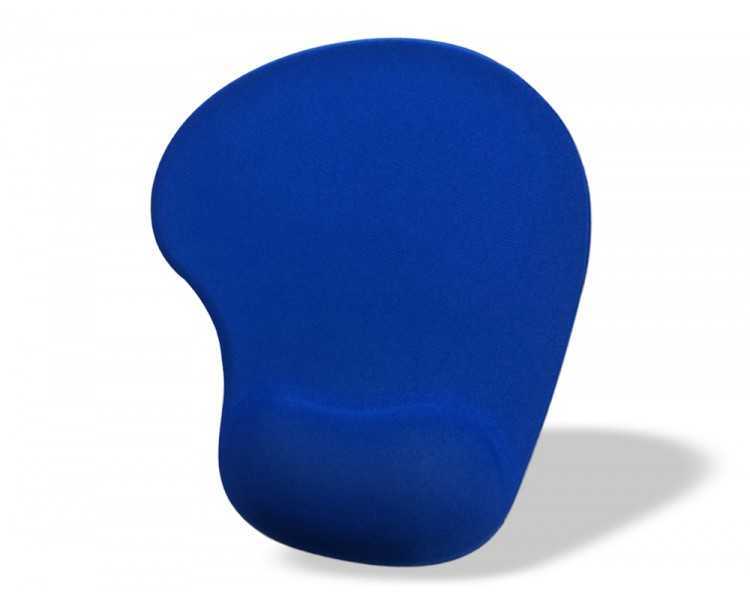 Alfombrilla para raton q-connect reposamuñecas de gel color azul 190x230x20 mm