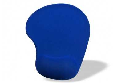 Alfombrilla para raton q-connect reposamuñecas de gel color azul 190x230x20 mm
