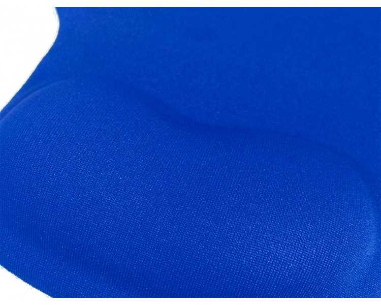 Alfombrilla para raton q-connect reposamuñecas de gel color azul 190x230x20 mm